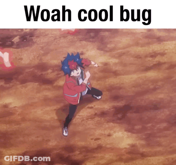 Person With Woah Cool Bug GIF