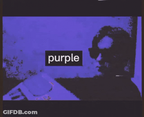 Person With Word Purple In Square GIF