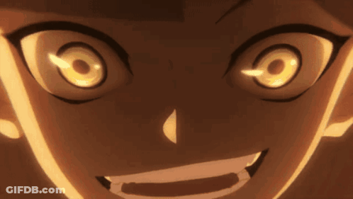 Person With Yellow Eyes And Smile GIF