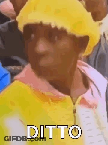 Person With Yellow Hat Ditto GIF