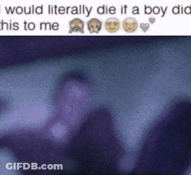 Person Would Literally Die If Boy Did This GIF