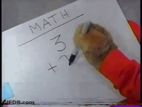 Person Writing Math GIF