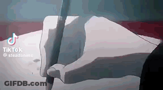 Person Writing On Paper With Pencil GIF
