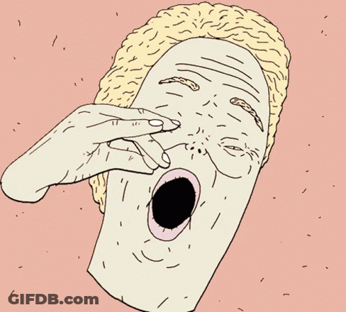 Person Yawning With Open Mouth GIF