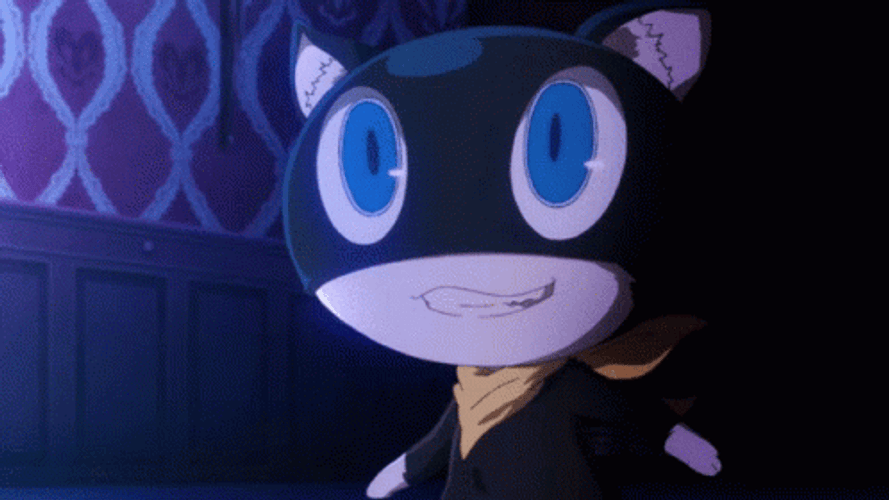 Persona 5 Character Mona Excited GIF