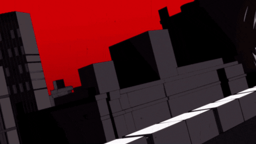 Persona 5 Horu Queen Jumping Over Bridges GIF