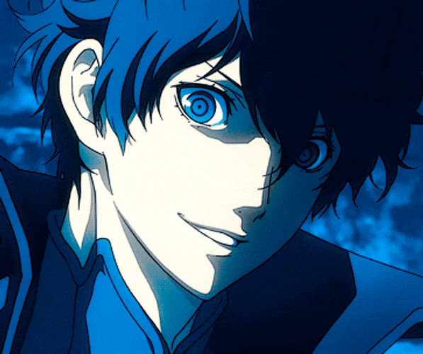 Persona 5 Joker Relaxed Smile GIF