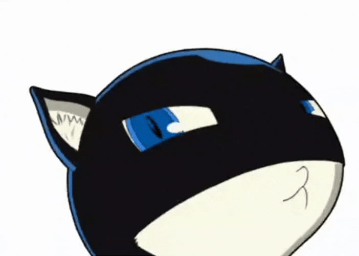 Persona 5 Morgana Nodding Motion GIF