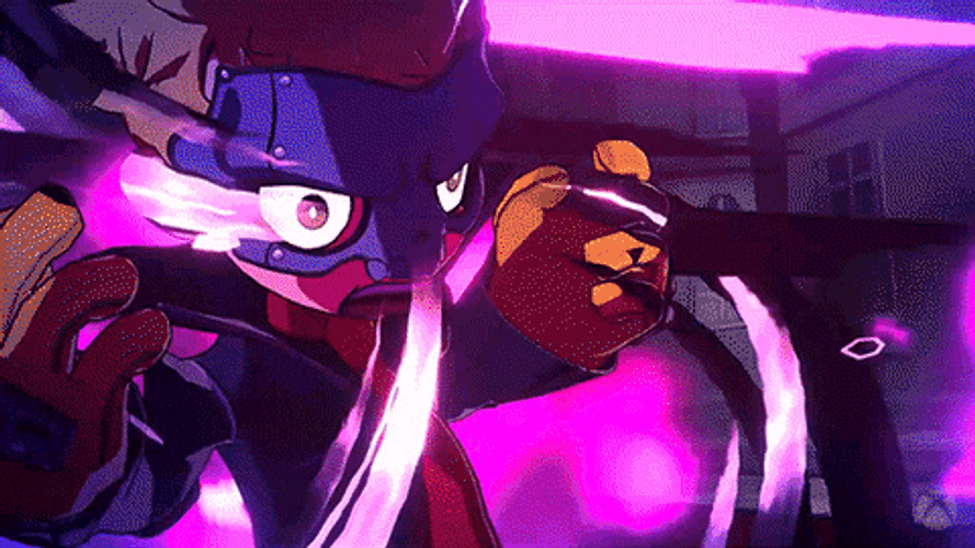 Persona 5 Ryuji Releasing Flame Powers GIF