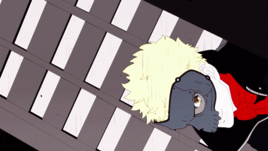 Persona 5 Shido Skull Swinging GIF