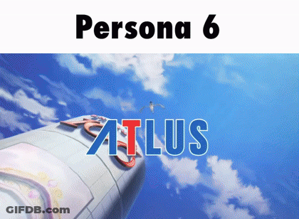 Persona 6 Atlus Poster With Rocket In Sky GIF