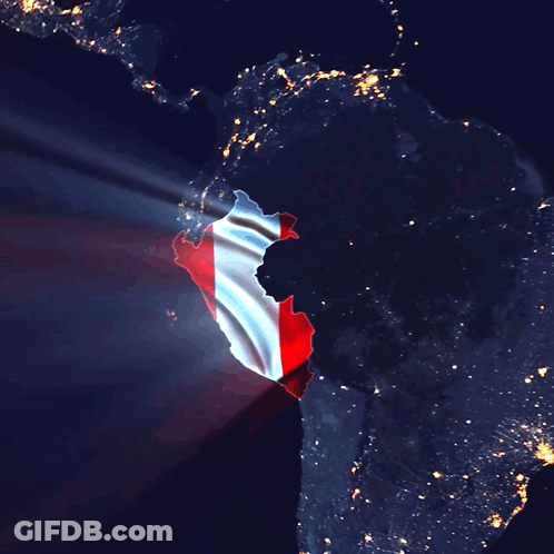 Peru Es Poster With Map Background GIF
