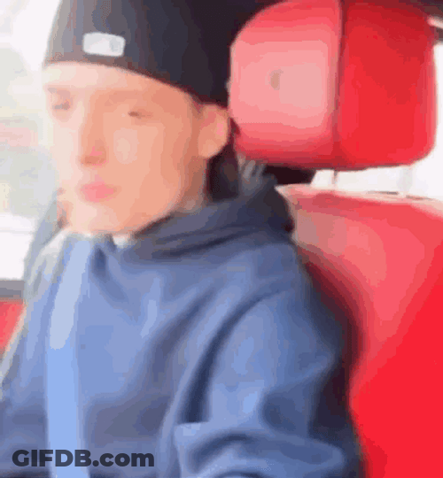 Peso Pluma Driving Car GIF