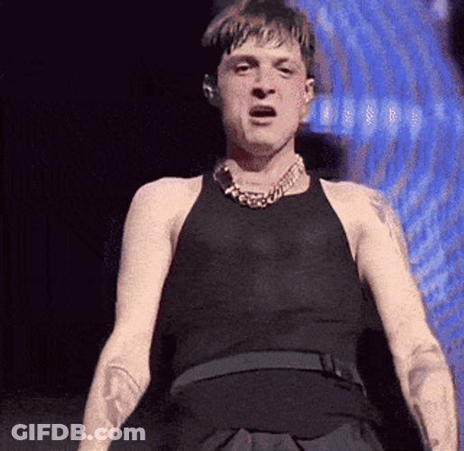 Peso Pluma Weird Face On Concert GIF