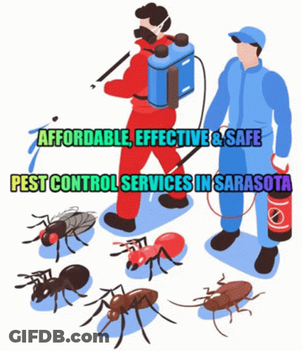 Pest Control Man Spraying Insects GIF