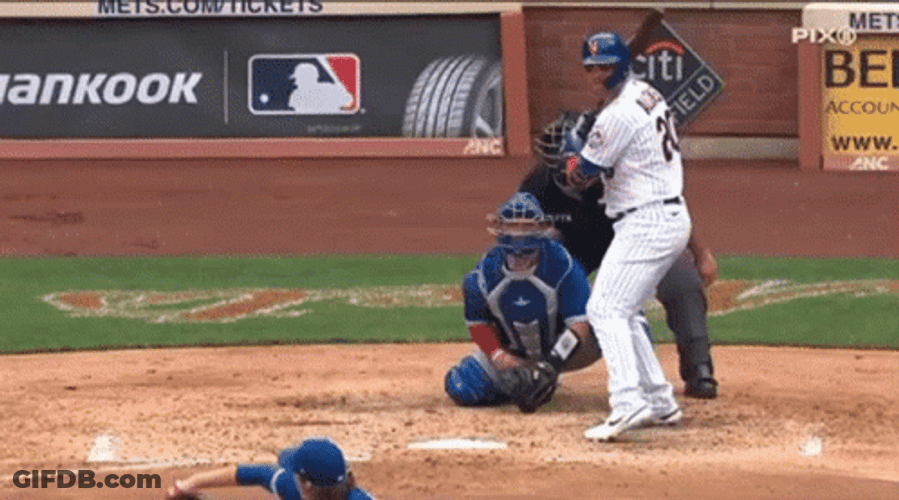 Pete Alonso Strong Bat Smash GIF