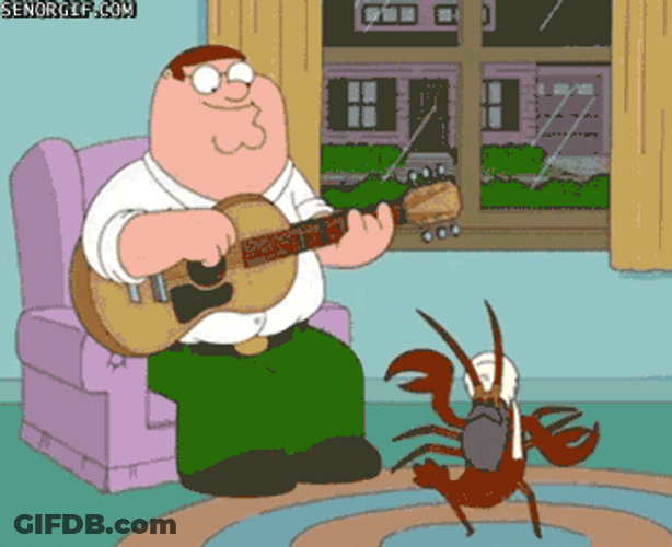 Peter Family Guy Lobster Dancing Guitar GIF