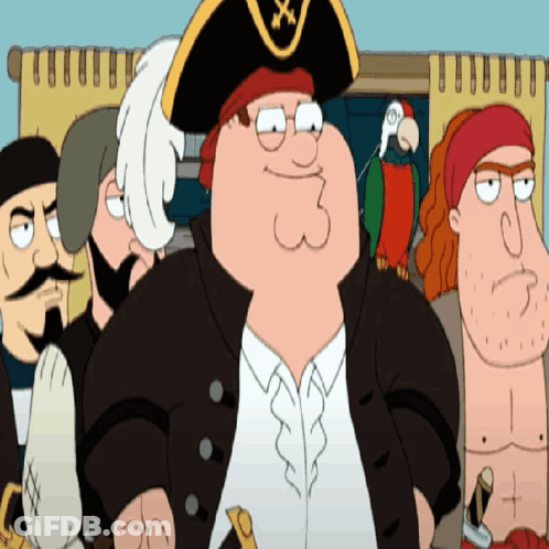 Peter Griffin And Cartoon Characters Standing Together GIF