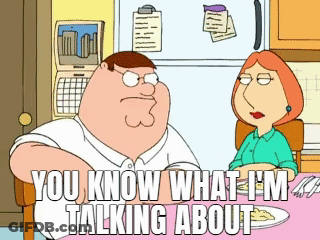 Peter Griffin And Lois Griffin Talking GIF