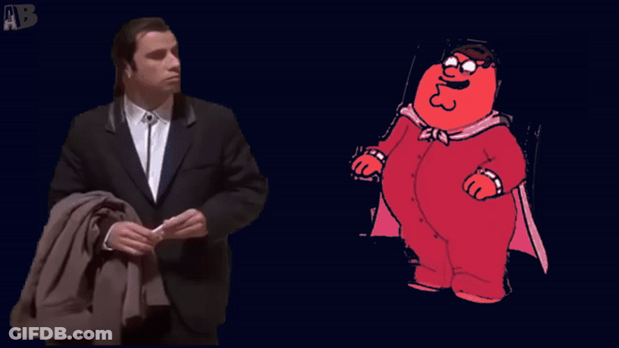 Peter Griffin Confused Actor John Travolta GIF