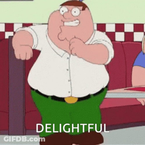 Peter Griffin Dancing In Diner Delightful GIF