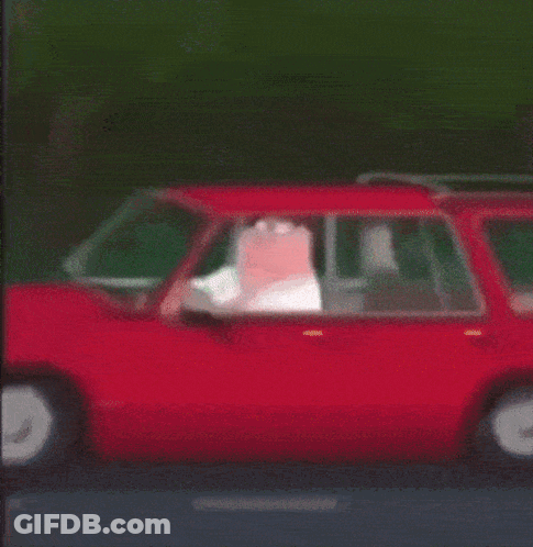 Peter Griffin Driving Car GIF