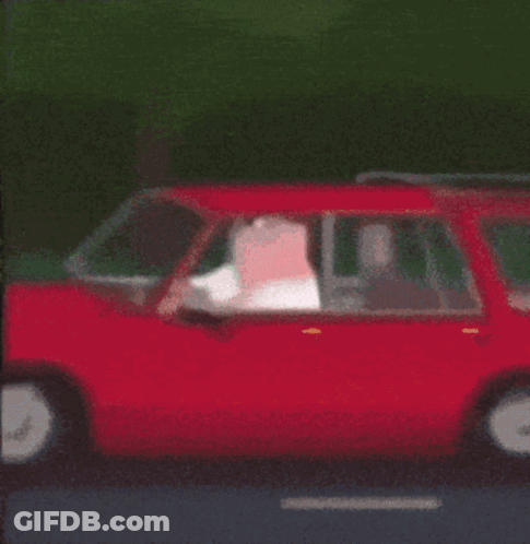 Peter Griffin Driving Car Looking Out Window GIF