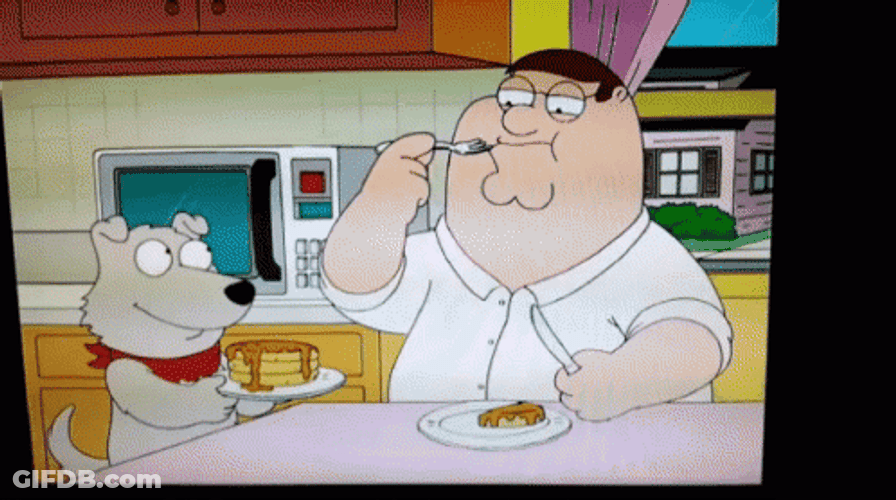 Peter Griffin Eating Cake GIF