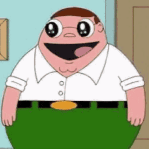 Peter Griffin Family Guy Anime Eyes Amused GIF
