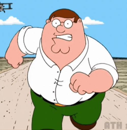 Peter Griffin Family Guy Coming At You GIF