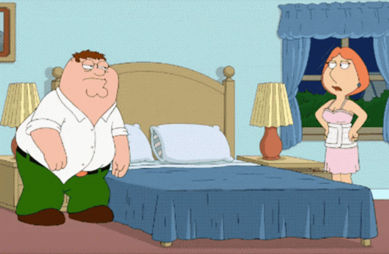 Peter Griffin Family Guy Exhausted Tired In Bed GIF