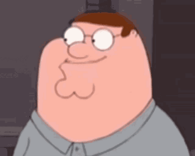 Peter Griffin Family Guy Looks At Camera Blink What GIF