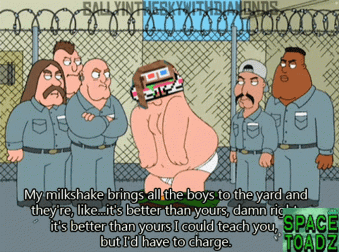Peter Griffin Family Guy My Milkshake Prison GIF
