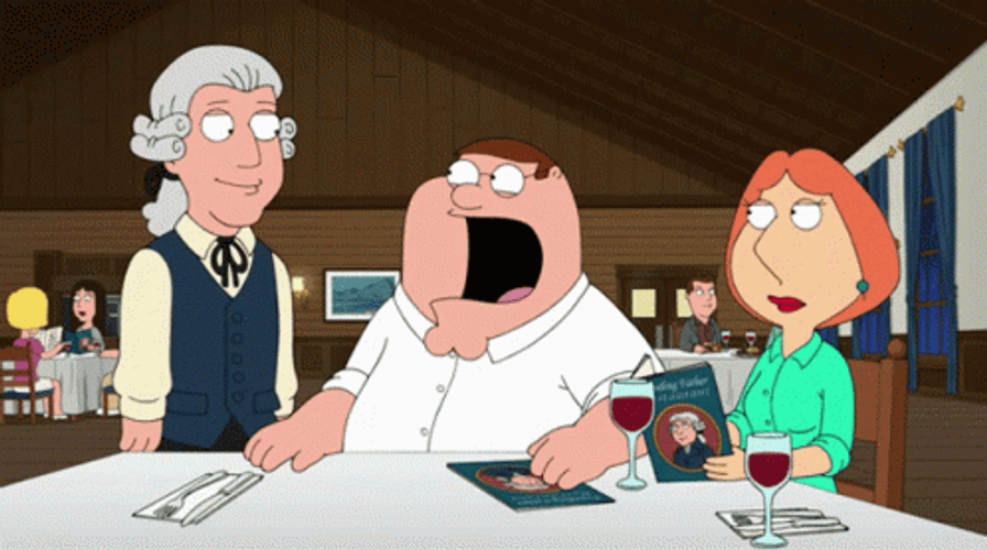 Peter Griffin Family Guy Wide Mouth Shocked GIF