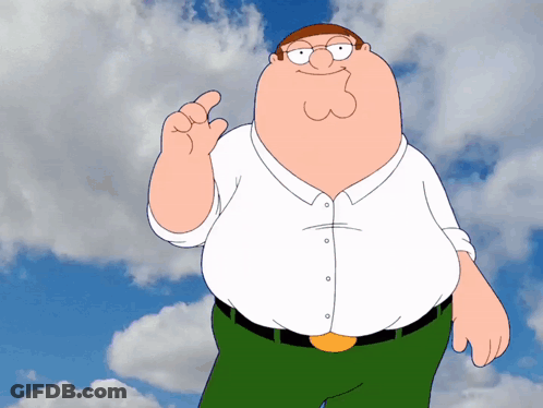 Peter Griffin From Family Guy Giving A Thumbs Up Sign GIF