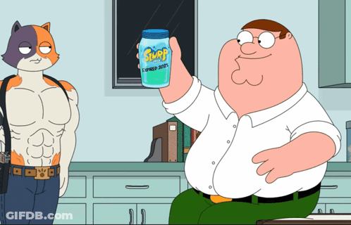 Peter Griffin From Family Guy Holding A Can Of Surf Summer 2021 GIF