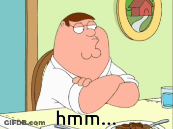 Peter Griffin From Family Guy Is Sitting At A Table With A Plate Of Food GIF