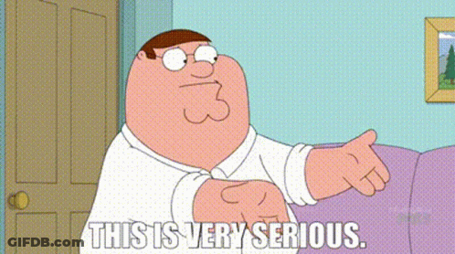 Peter Griffin From Family Guy Is Sitting On A Couch Pointing At Something . GIF