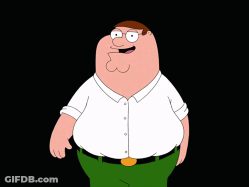 Peter Griffin From Family Guy With His Hands Outstretched GIF