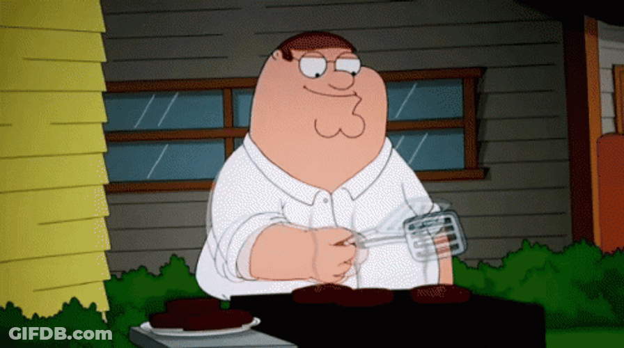 Peter Griffin Grilling GIF