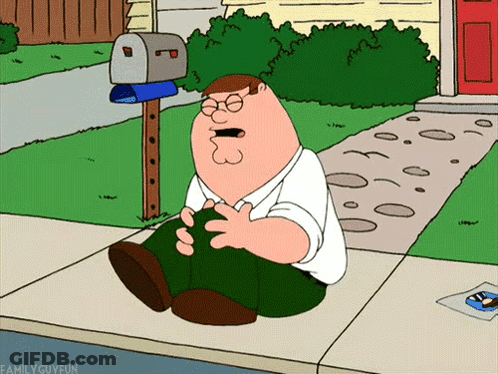 Peter Griffin Holding Note Saying Not Okay GIF