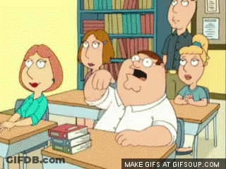 Peter Griffin In Classroom With Other People GIF
