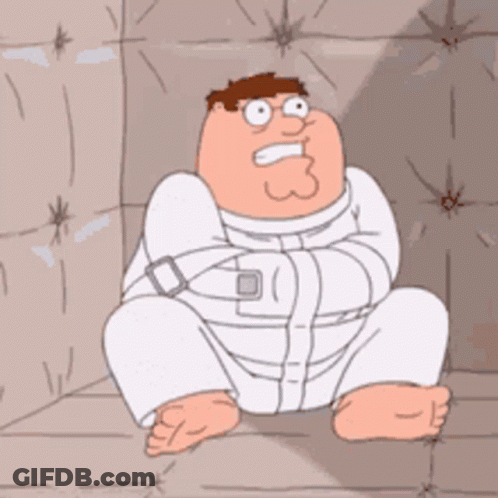 Peter Griffin In Straitjacket GIF