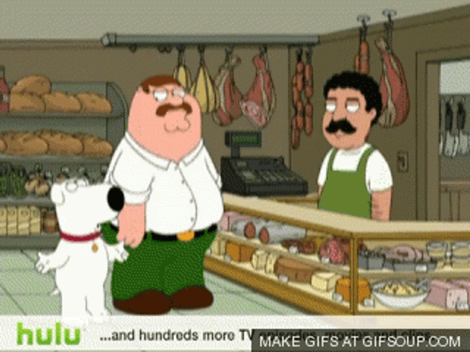 Peter Griffin Italian Hand GIF