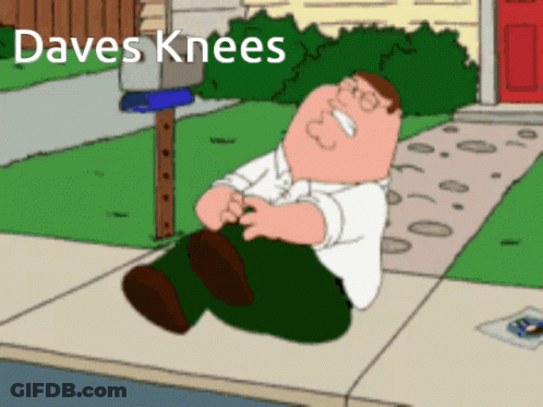 Peter Griffin Laying On Sidewalk Daves Knees GIF