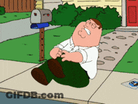 Peter Griffin Lying On Sidewalk GIF