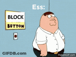 Peter Griffin Next To Block Button Sign GIF