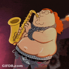 Peter Griffin Playing Saxophone GIF