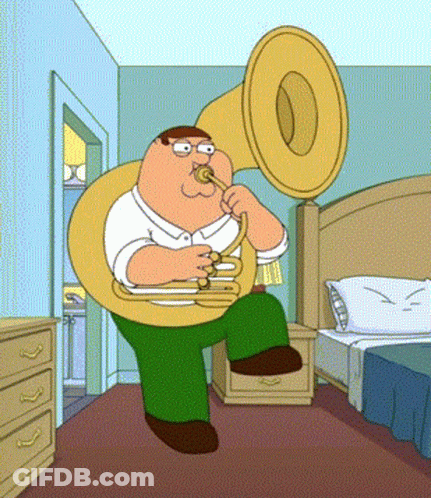 Peter Griffin Playing Sousaphone GIF
