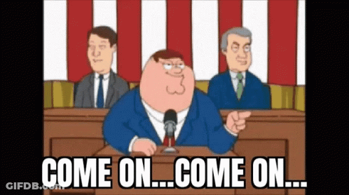 Peter Griffin Pointing At Camera At Microphone GIF